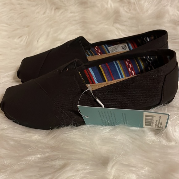 Toms black on black canvas womens - Picture 3 of 5